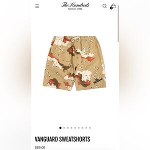 NWT The Hundreds Chocolate Chip Vanguard Camp Sweatshorts